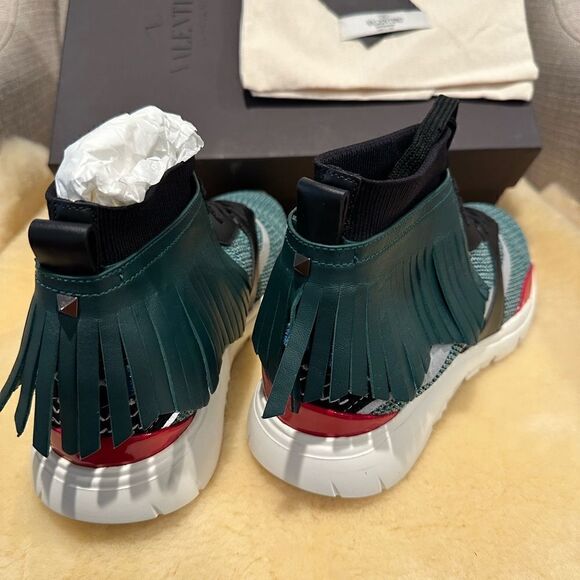 Valentino Garavani kilted mid lightweight sneaker size EU39, US 6 - Picture 8 of 14